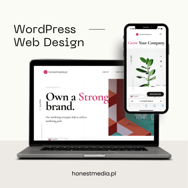 WordPress Web Design | Content and Management | honestmedia.pl | Lidia Przybysławska